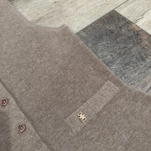 ETERNE Paige cashmere vest top in millet size M/L - Picture 3 of 5